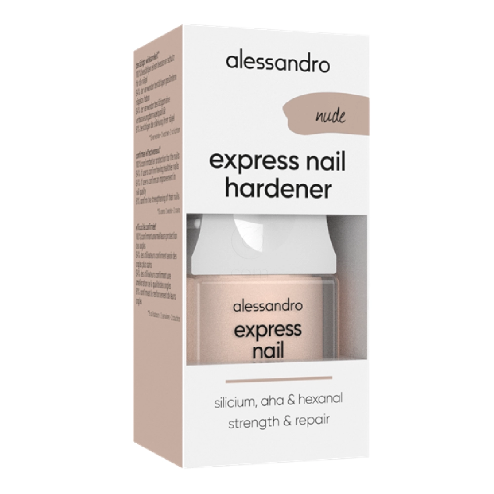 Alessandro Express Nail Hardener, lak za poškodovane nohte - Nude (10 ml)